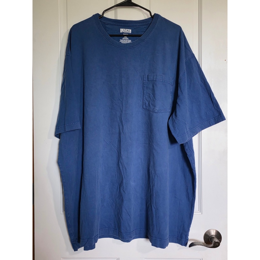 Duluth Trading Co Mens 3XL Blue Longtail T Relaxed Fit Pocket T-Shirt Cotton
